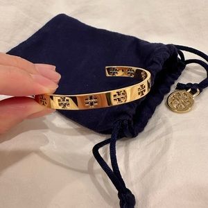 Tory Burch Pierced T Bangle